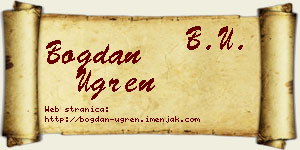 Bogdan Ugren vizit kartica